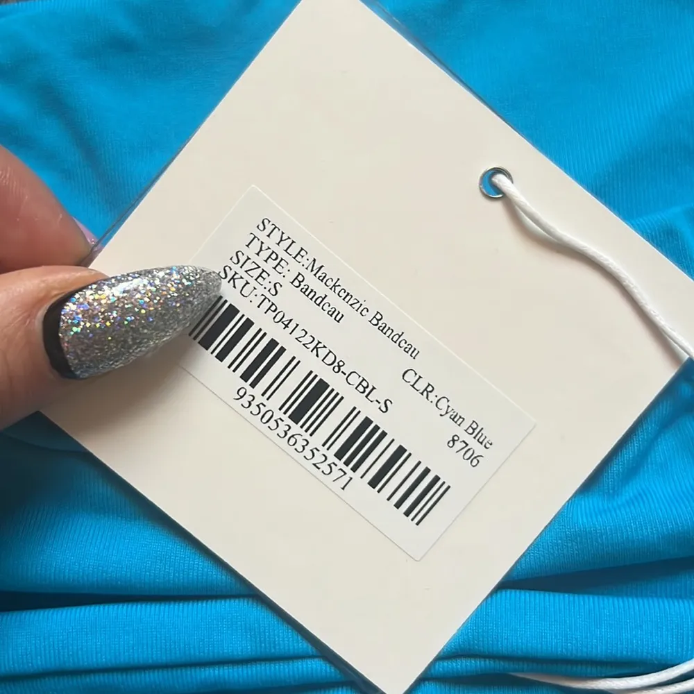 Mackenzie Bandeau Cyan Blue - Image 4