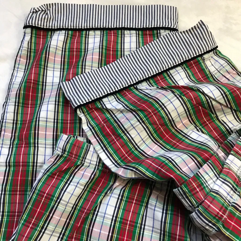 Vineyard Vines Plaid Pajama Pants Women's Medium 100% Cotton Holiday‎ Loungewear - Image 5