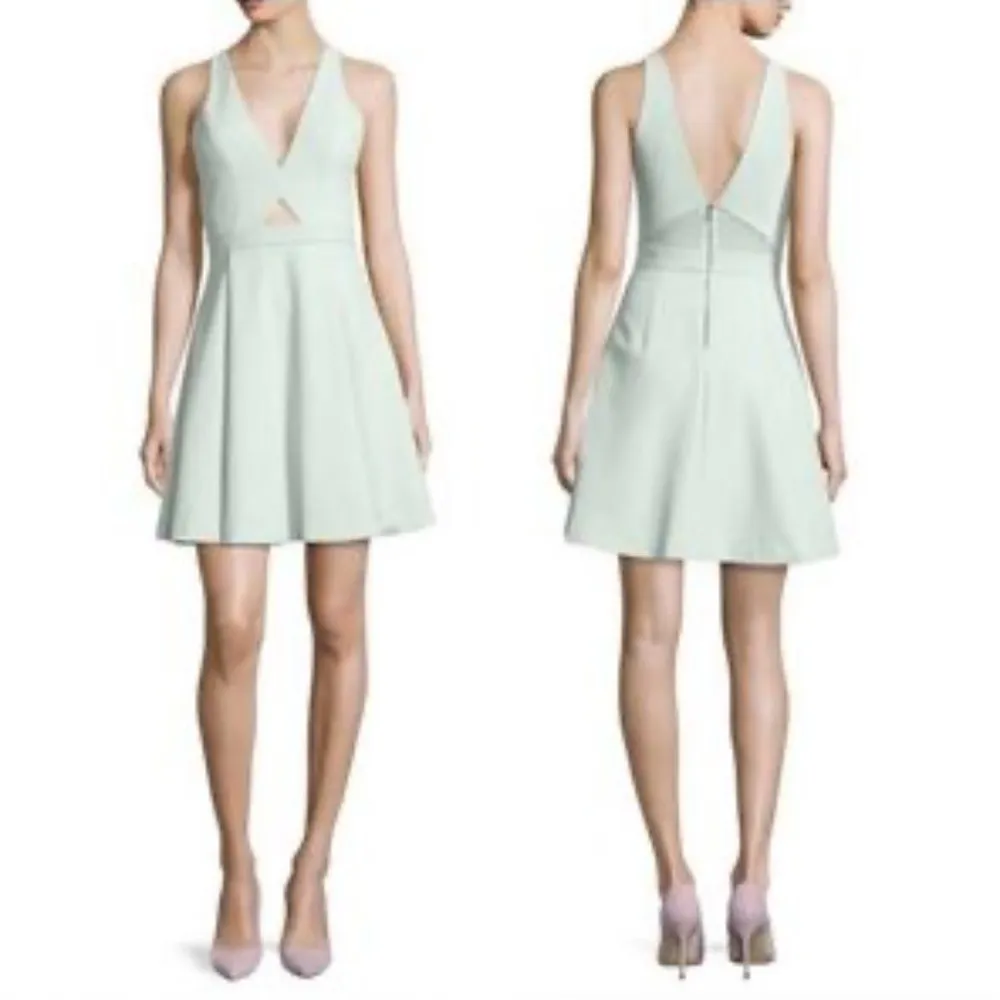 Alice + Olivia Mint Green Sleeveless Mini Dress Size 2 - Image 2
