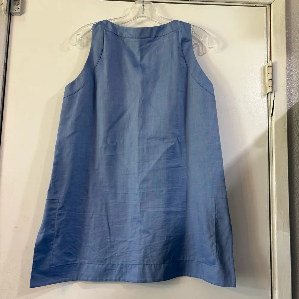 Piazza Sempione Tank Sleeveless Blouse Tunic Top Blue Large Size 42 - Image 3