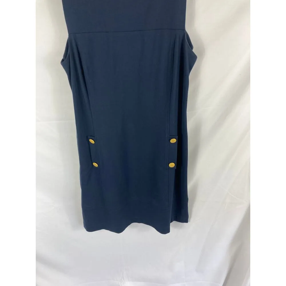Vince Camuto Navy Stretch Sleeveless Dress Size 12 - Image 2