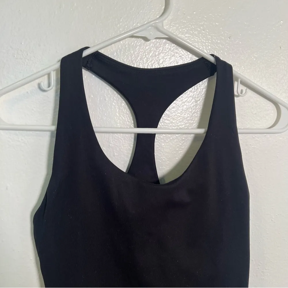 Old Navy Active PowerSoft Racerback Crop Tank Black XS - Image 4