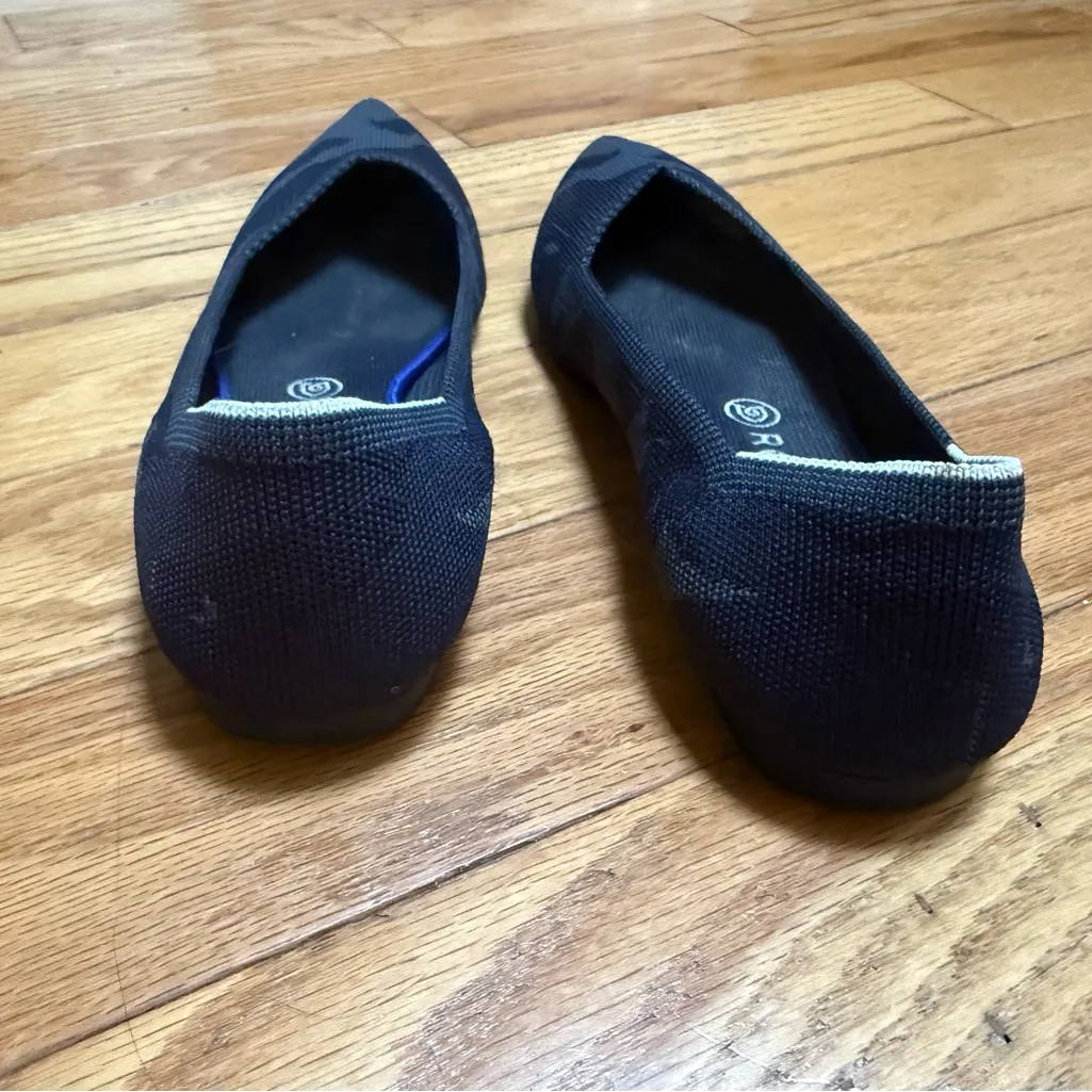 Rothy's The Point Black Camouflage Women's Flats Size 10 - Image 4