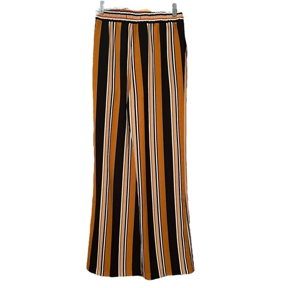 Forever 21 Striped Pull On Pants Women's Size Small - Image 2