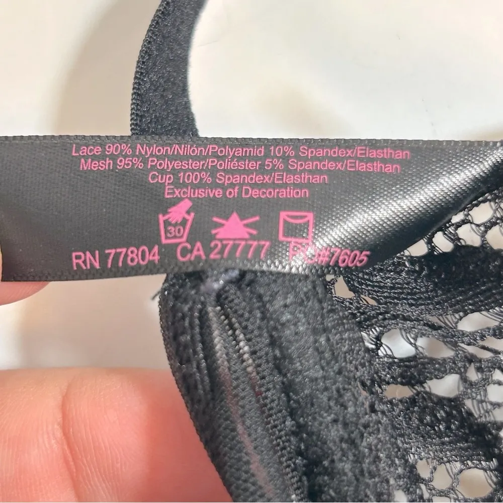 Dreamgirl  lack Babydoll Bustier Garter Lingerie Size M NWT - Image 10