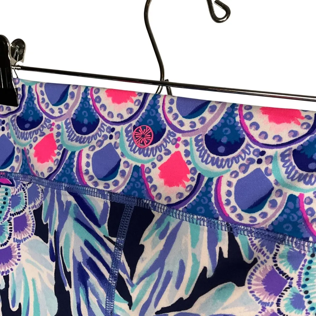 Lilly Pulitzer Luxletic Weekender Crop Leggings XS colorful UPF 50 athletic - Image 4