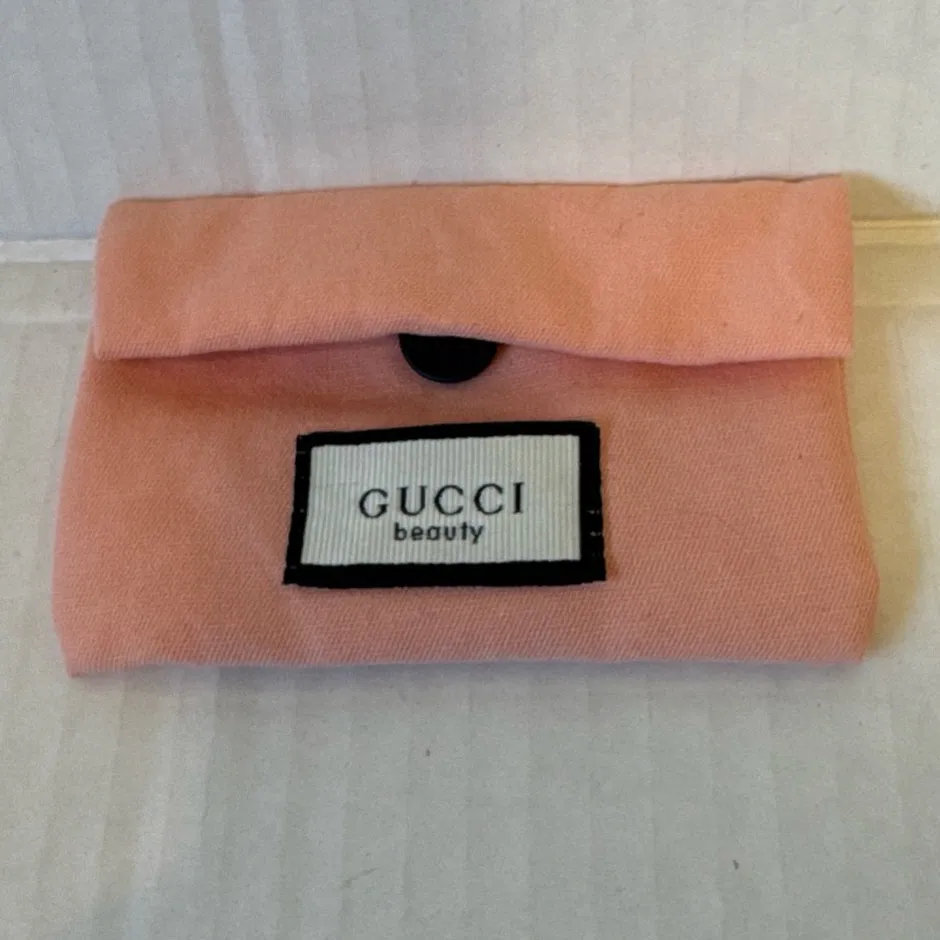 Gucci Beauty Pink Cotton Mini Bag Cosmetic Case Xtra Small - Image 2