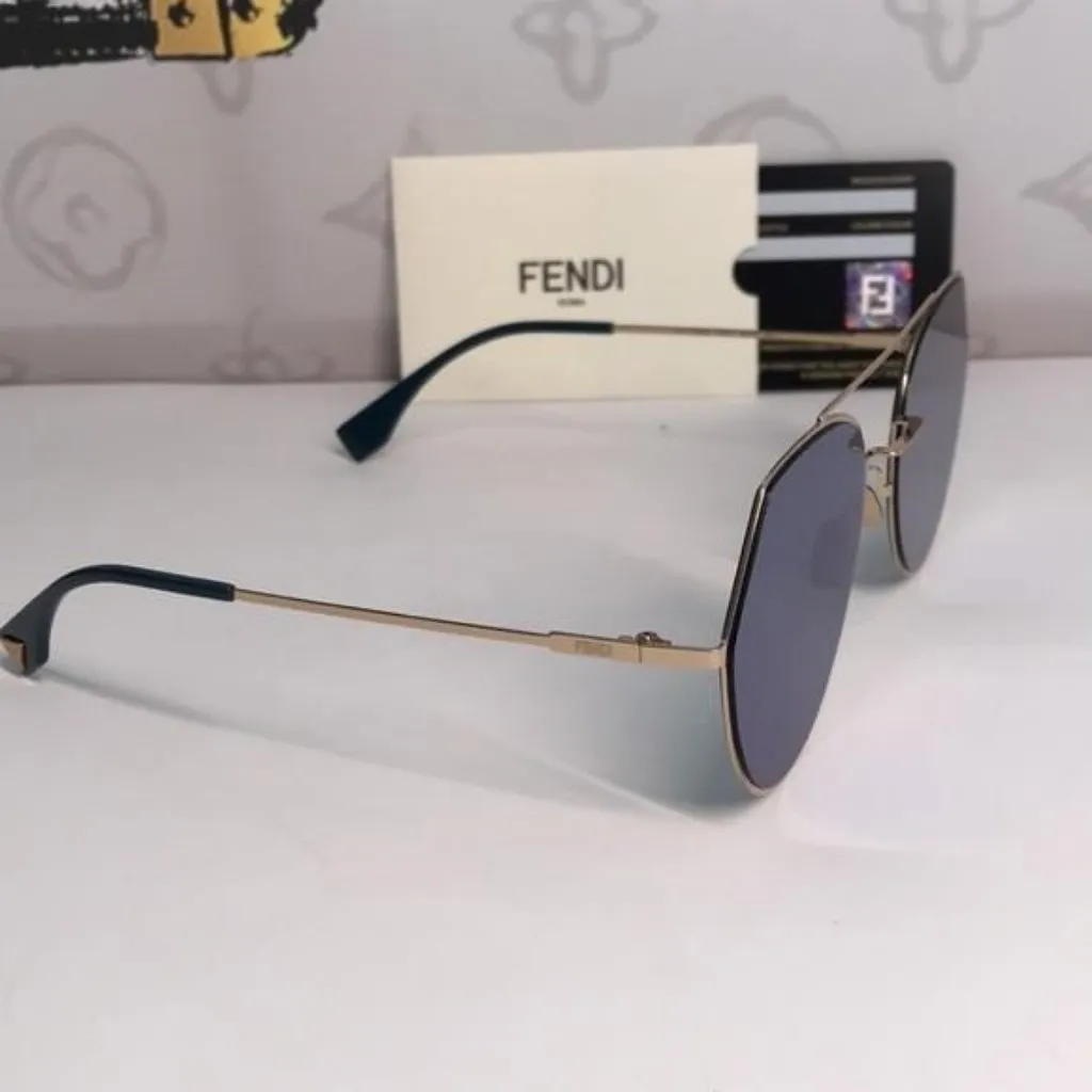 Fendi FF0194/S 0002A Blue Square Sunglasses – Women’s Luxury Eyewear - Image 8