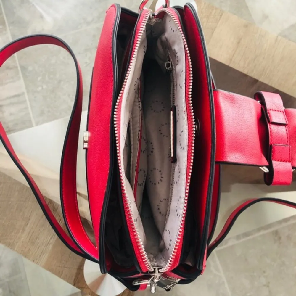 BCBGeneration Crossbody Bag Elle Shoulder Pomegranate Red NWT $148.00 - Image 11