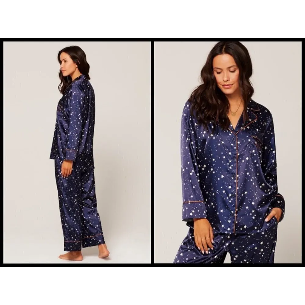 💕L*SPACE💕 Luna Pajama Set ~ Starry Night Star Print Small S NWT - Image 3