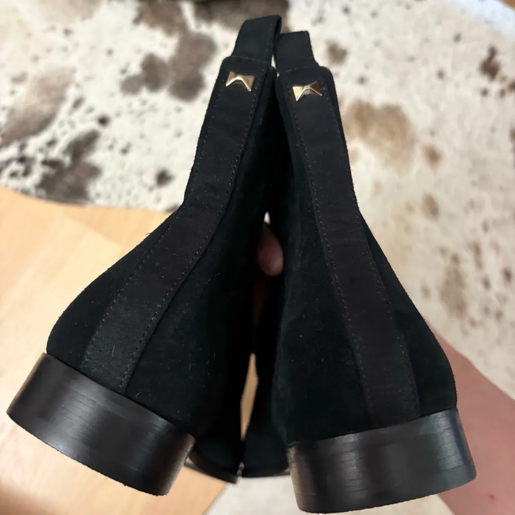 TED BAKER LONDON‎ Black Iveca Suede Booties Size 39 - Image 6