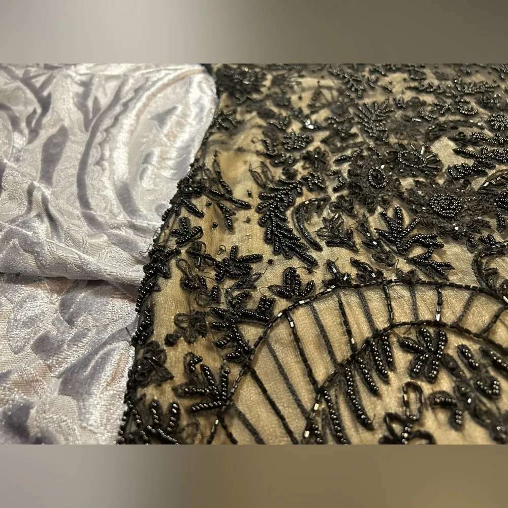 Vintage 90’s NWT PAPELL BOUTIQUE Evening Silk & Beadwork 6P - Image 10