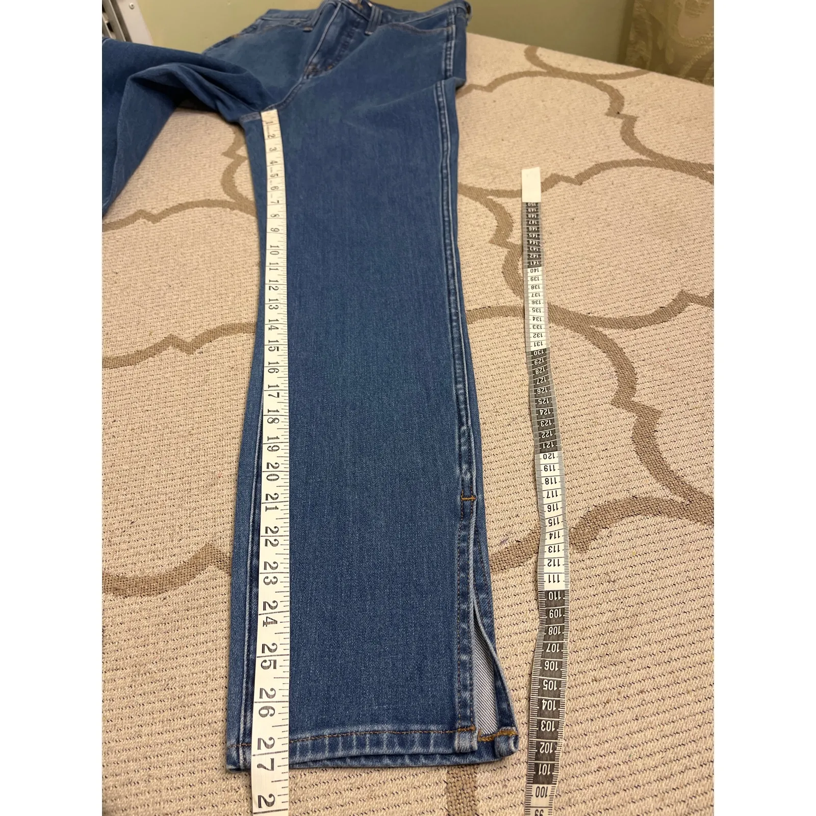 Madewell 11" High-Rise Roadtripper Skinny Jeans: Slit-Hem, dm2475, size 26 - Image 6