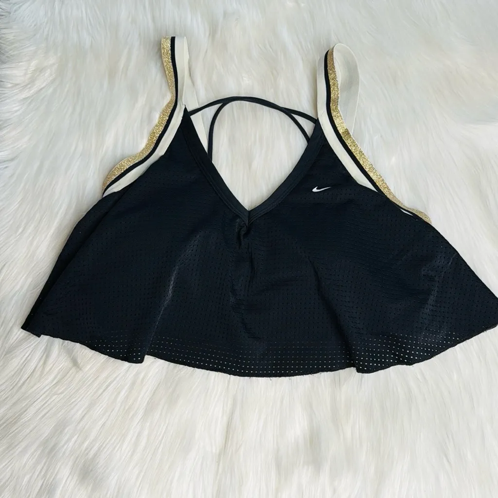 Nike Black Glam Dunk Sports Bra - Image 2