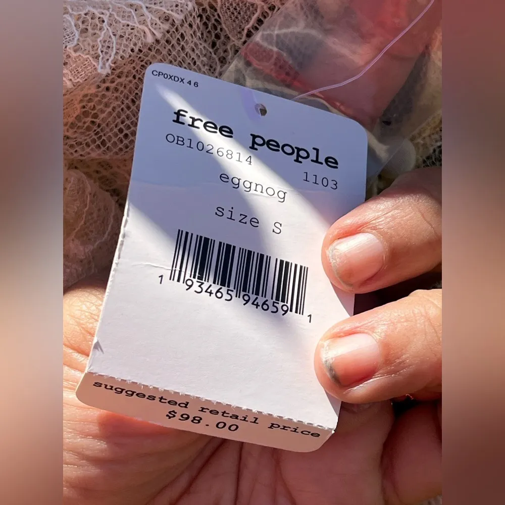 FREE PEOPLE SECRET ADMIRER LACE Top NWT - Image 11