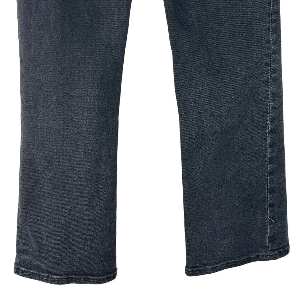 Madewell SZ 26 Cali Demi-Boot Jeans Mid-Rise Stretch Pockets Zip-Fly Gray - Image 6