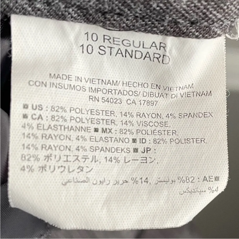 Pixie Pants Ponte Knit Gray Stretch Women’s size 10 - Image 7