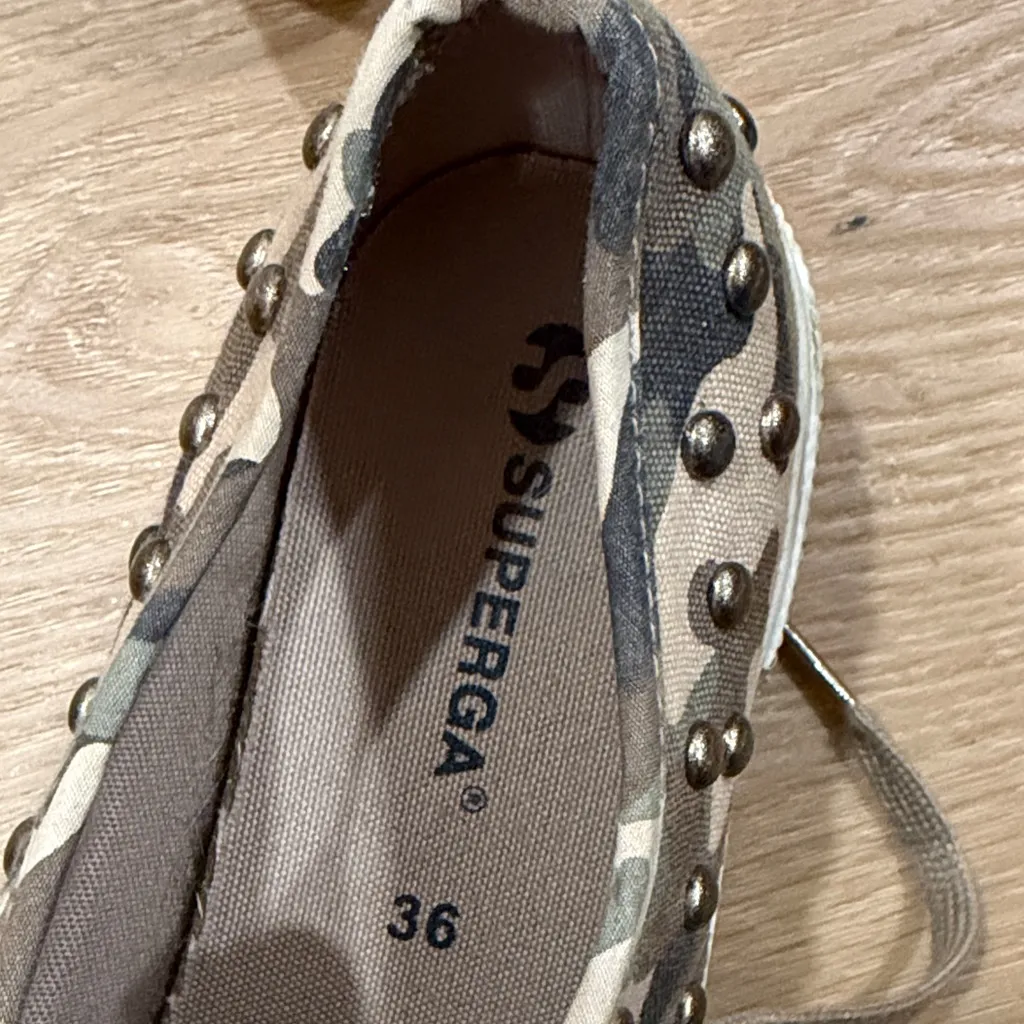 Superga Camouflage Studded Sneakers - Image 7