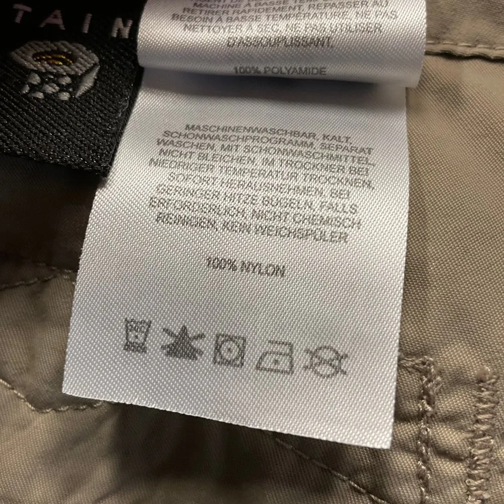 Mountain Hardwear Women's Bermuda Shorts Size 14 Tan Brown Nylon Outdoor Hiking - Image 12