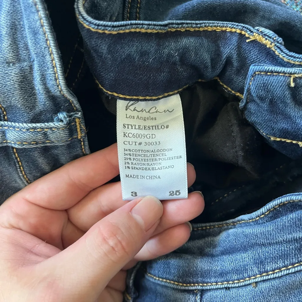 KanCan Skinny Jeans Mid Rise Dark Indigo Wash Women’s Size 3/25 Stretch Denim - Image 15