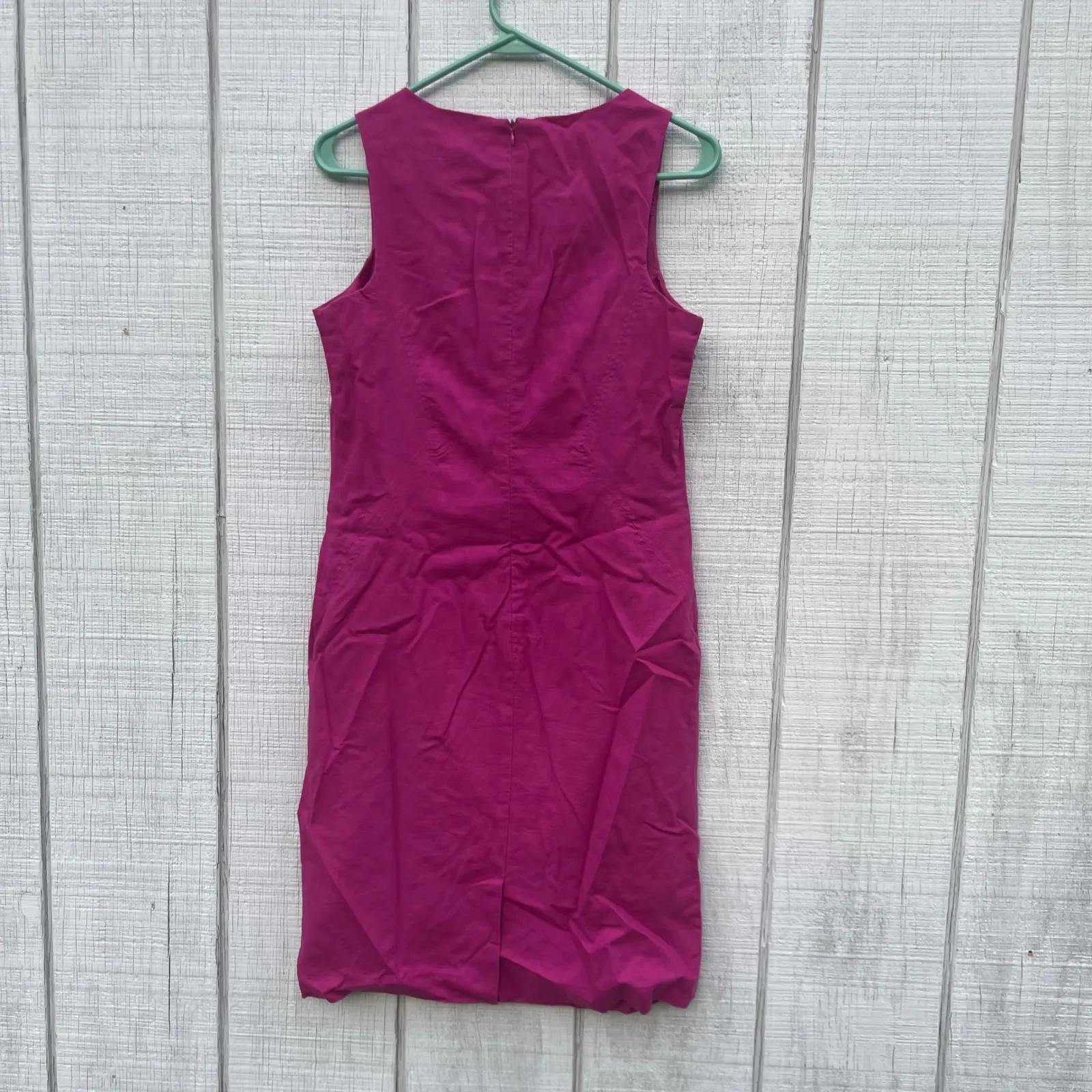JG Hook Linen Blend Dress Sleeveless Casual Career sleeveless Fuchsia 4P summer‎ Purple - Image 3
