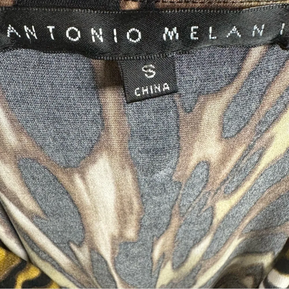 cowl neck abstract print dress size small - Image 5