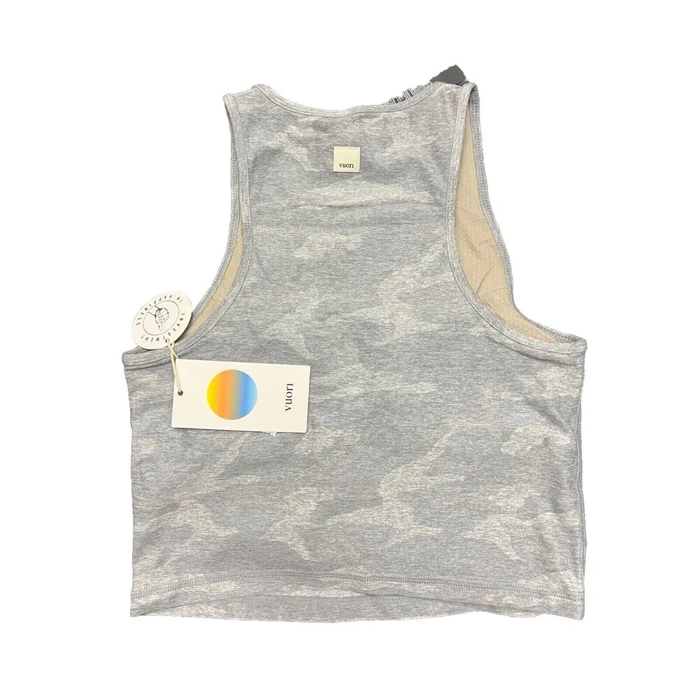 Vuori Women's Elevation Plyo Tank Pale Heather Camo Size Small New w/tag $68 - Image 4