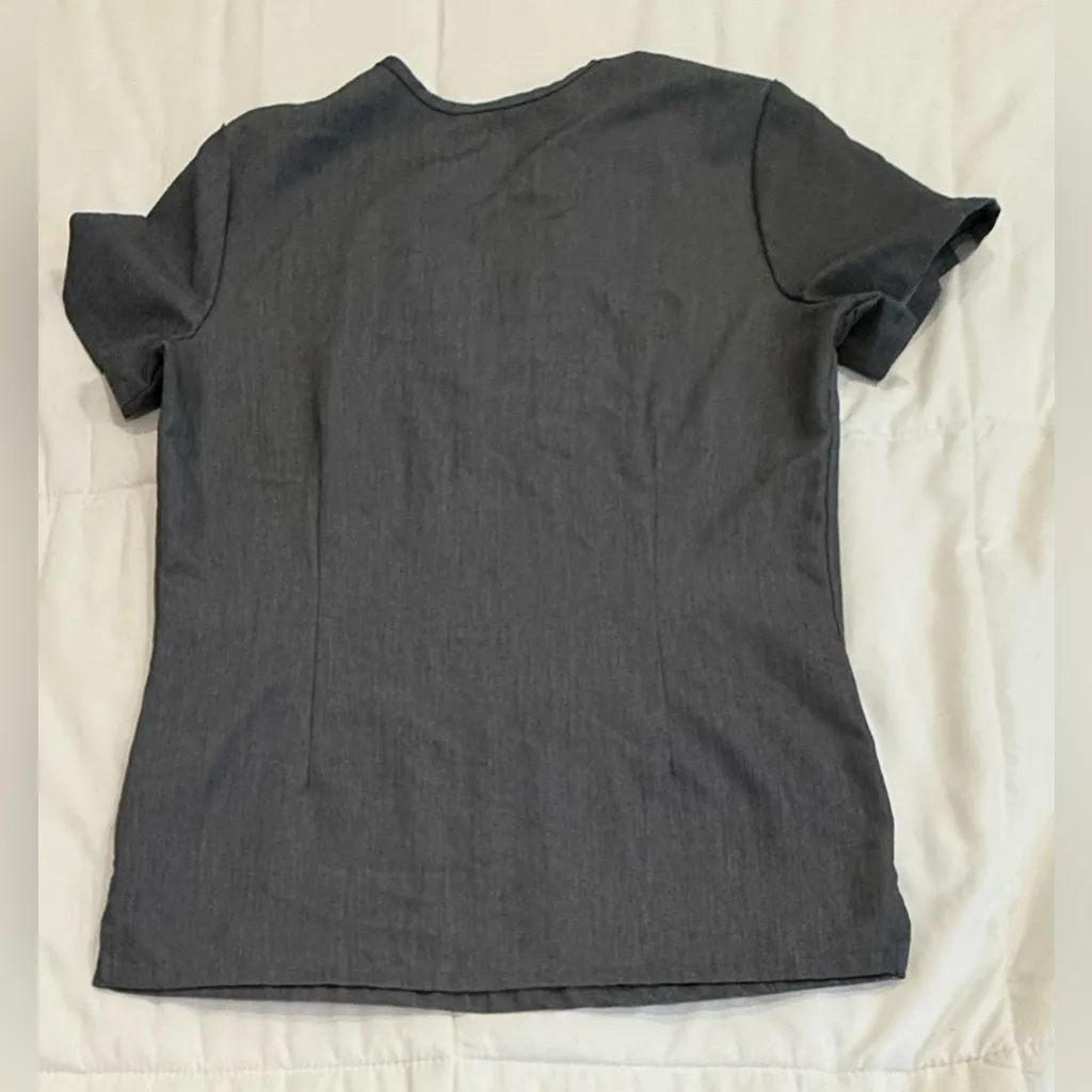 **FIGS Technical Collection Scrub Top – Gray – Women’s XXS** - Image 2