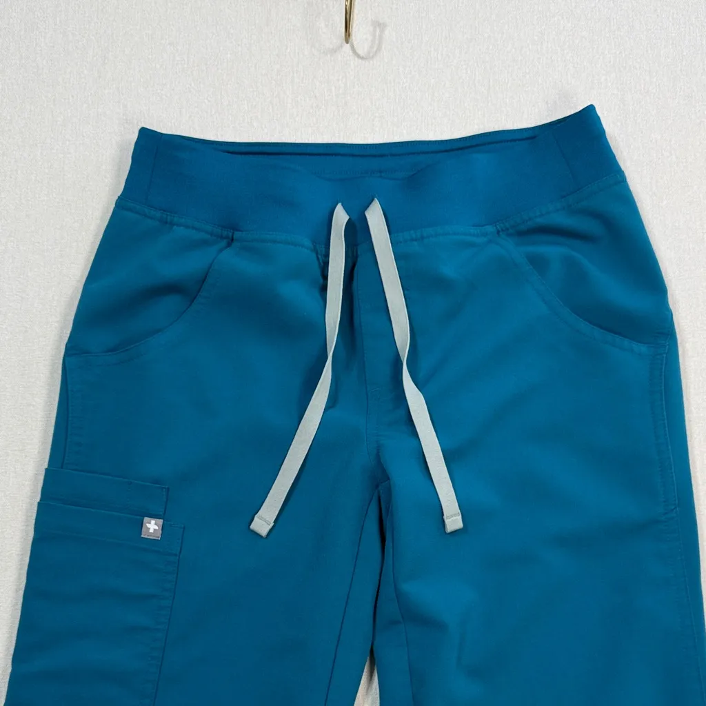 FIGS  Blue Joggers with Gray Accents - Image 2