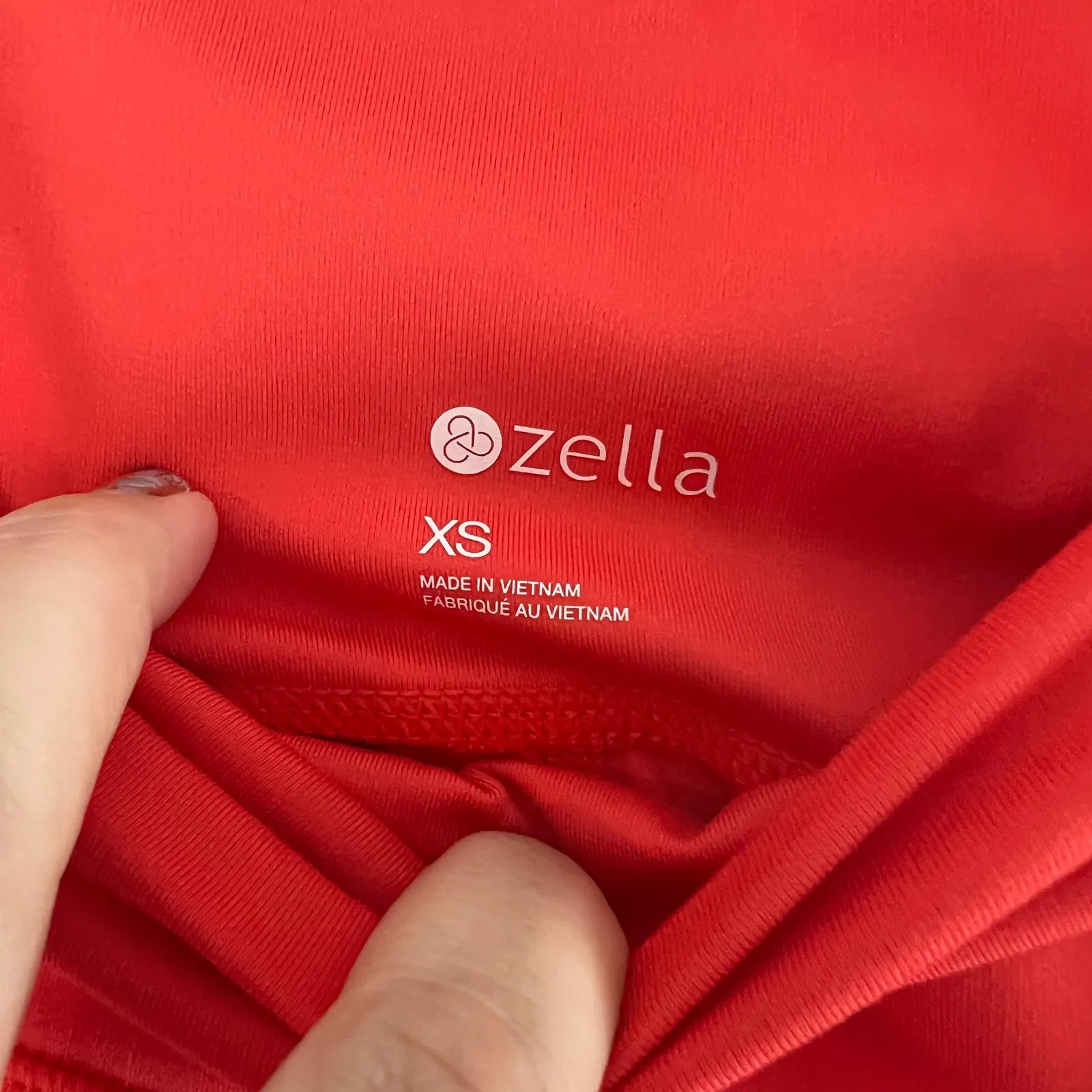 Zella  NWT Orange Red Compression Athletic Leggings Size XS - Image 6