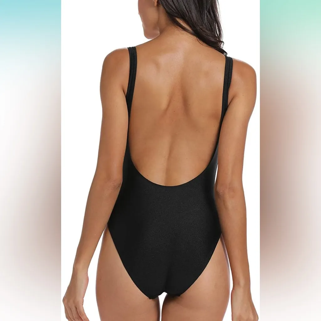 NBW Team bride black one piece swim suit - Image 3