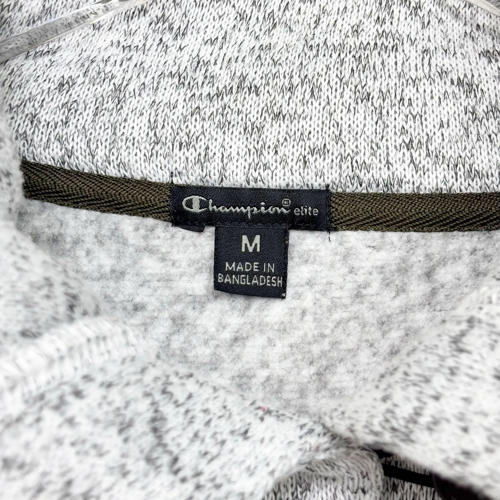 Champion Gonzaga Bulldogs Gray Button Sweater M - Image 4