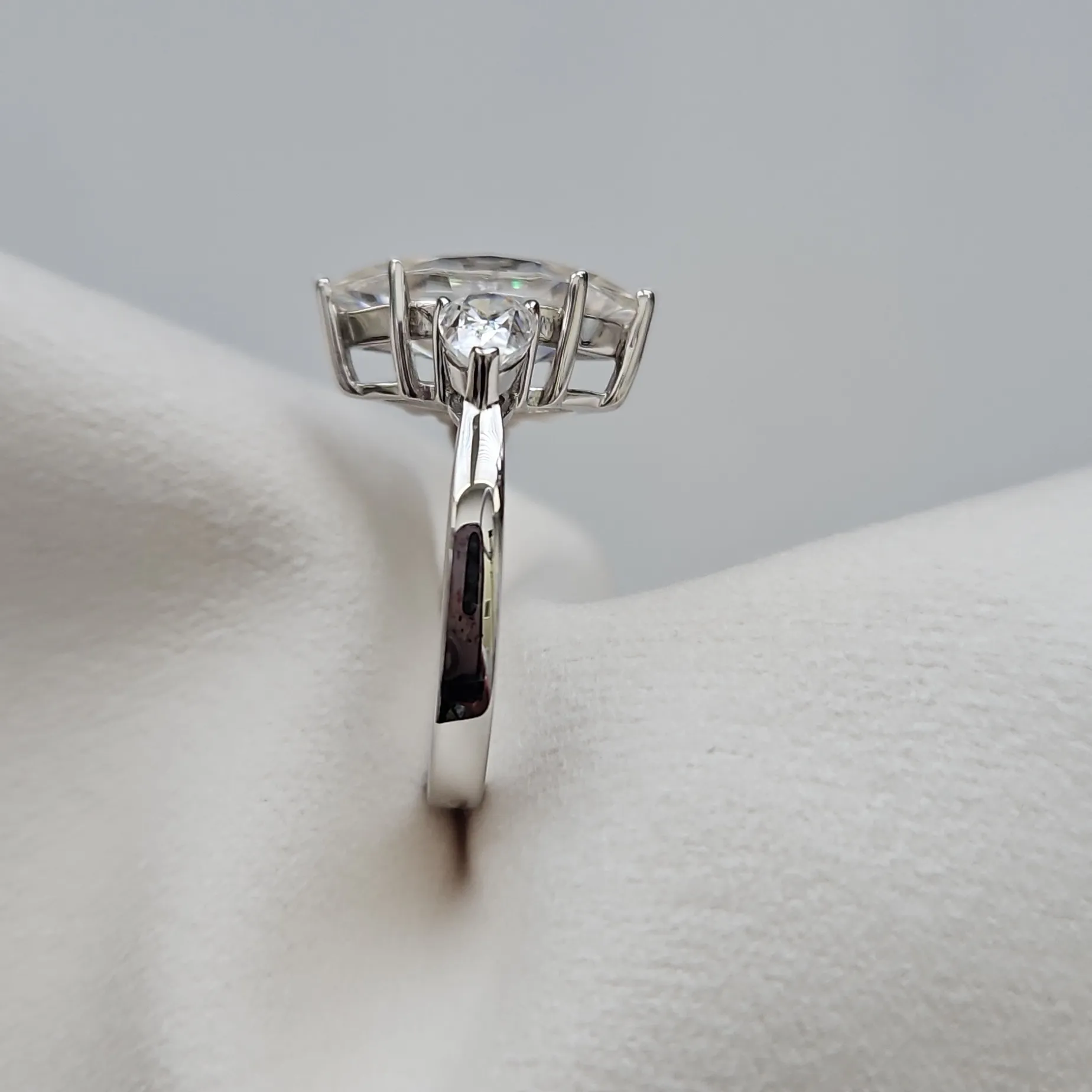 Past, Present, Future Marquise Moissanite Ring. Size 6 - Image 7