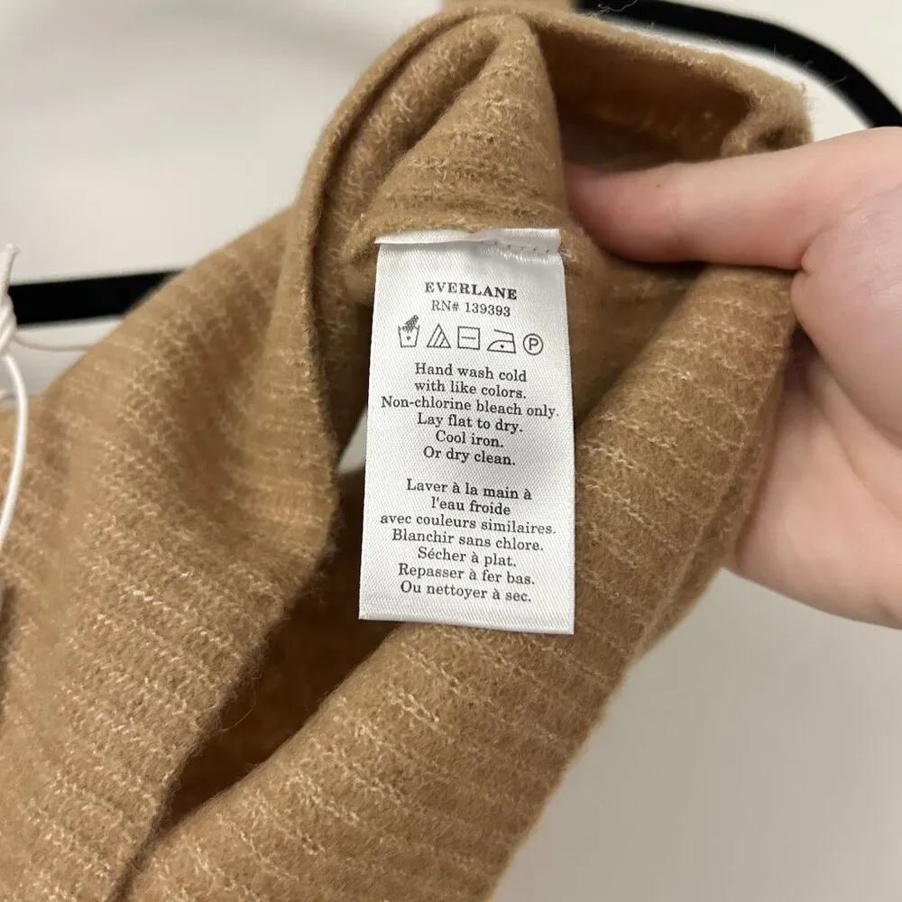 Everlane Wool Cropped Soft Knitted Tank Top in Camel Brown Size XS NWT - Image 9