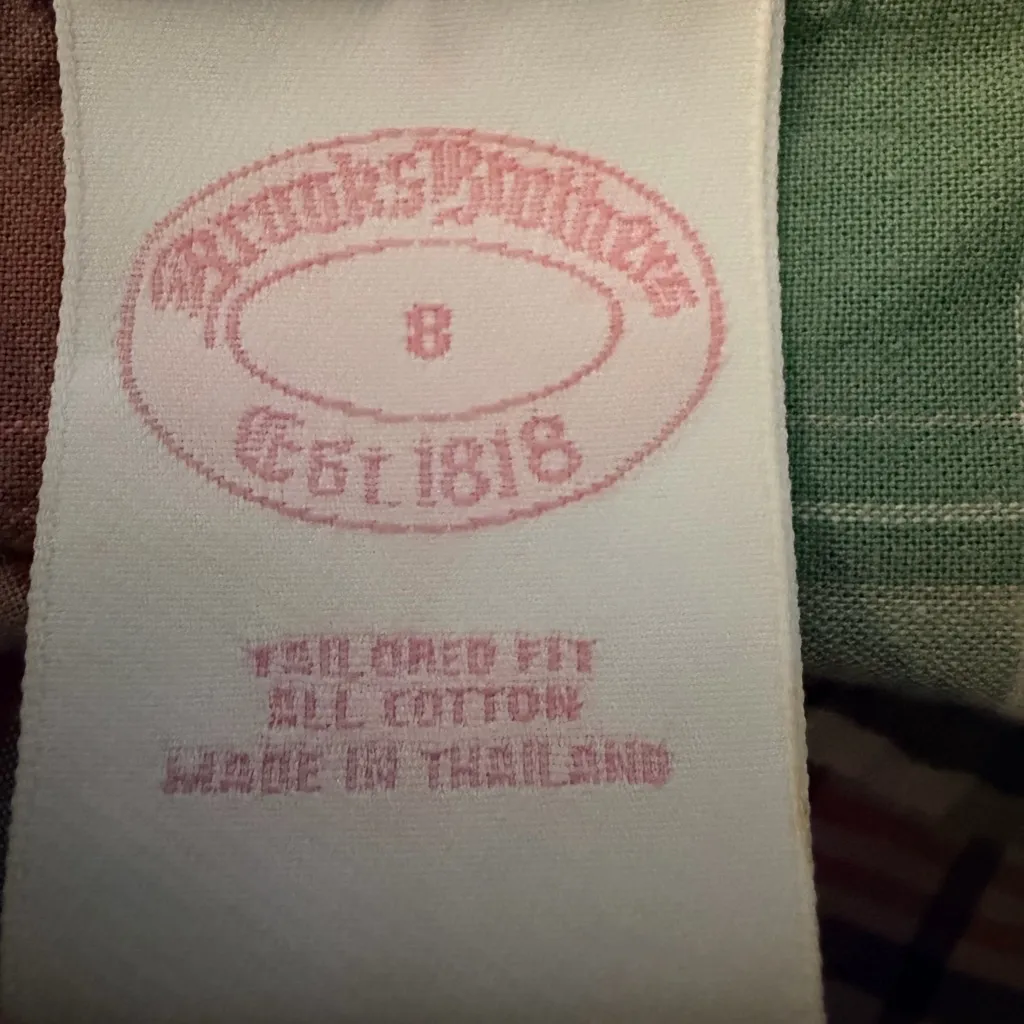 Brooks Brothers Colorful Plaid Button Down Shirt - Image 3