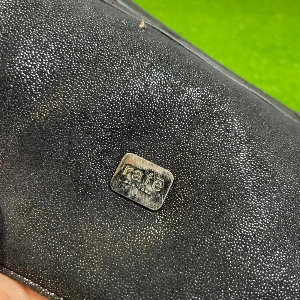 Vintage Y2K Rafe New‎ York Shoulder Purse Gems Glam Shimmer Chain Strap Black - Image 6