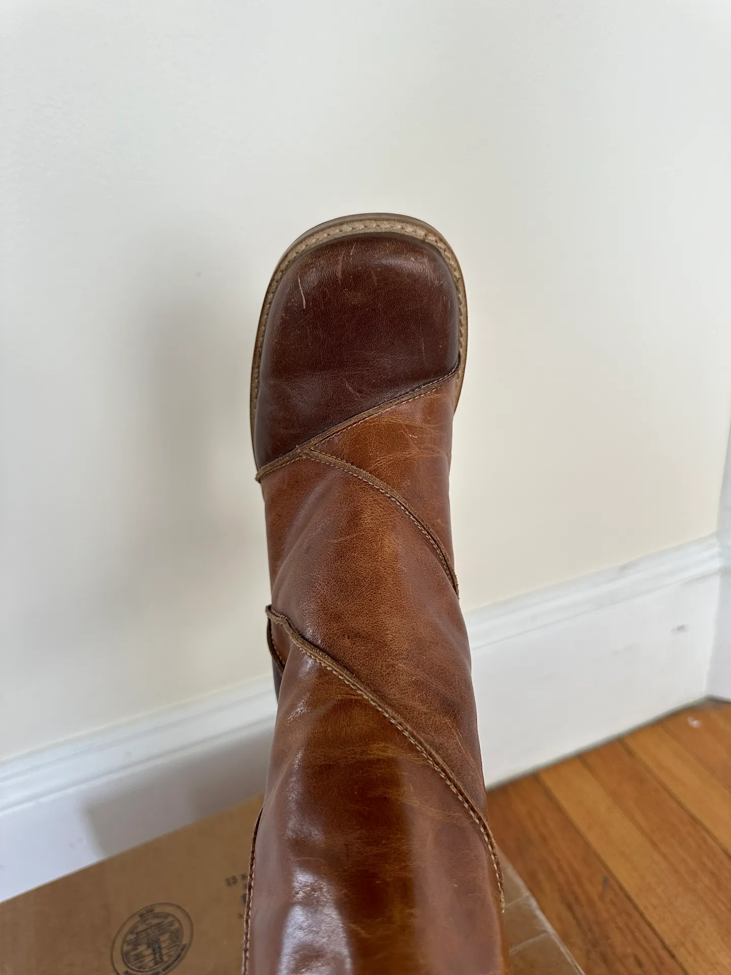 Amanda Smith Vintage Patchwork Leather Boot - Image 14