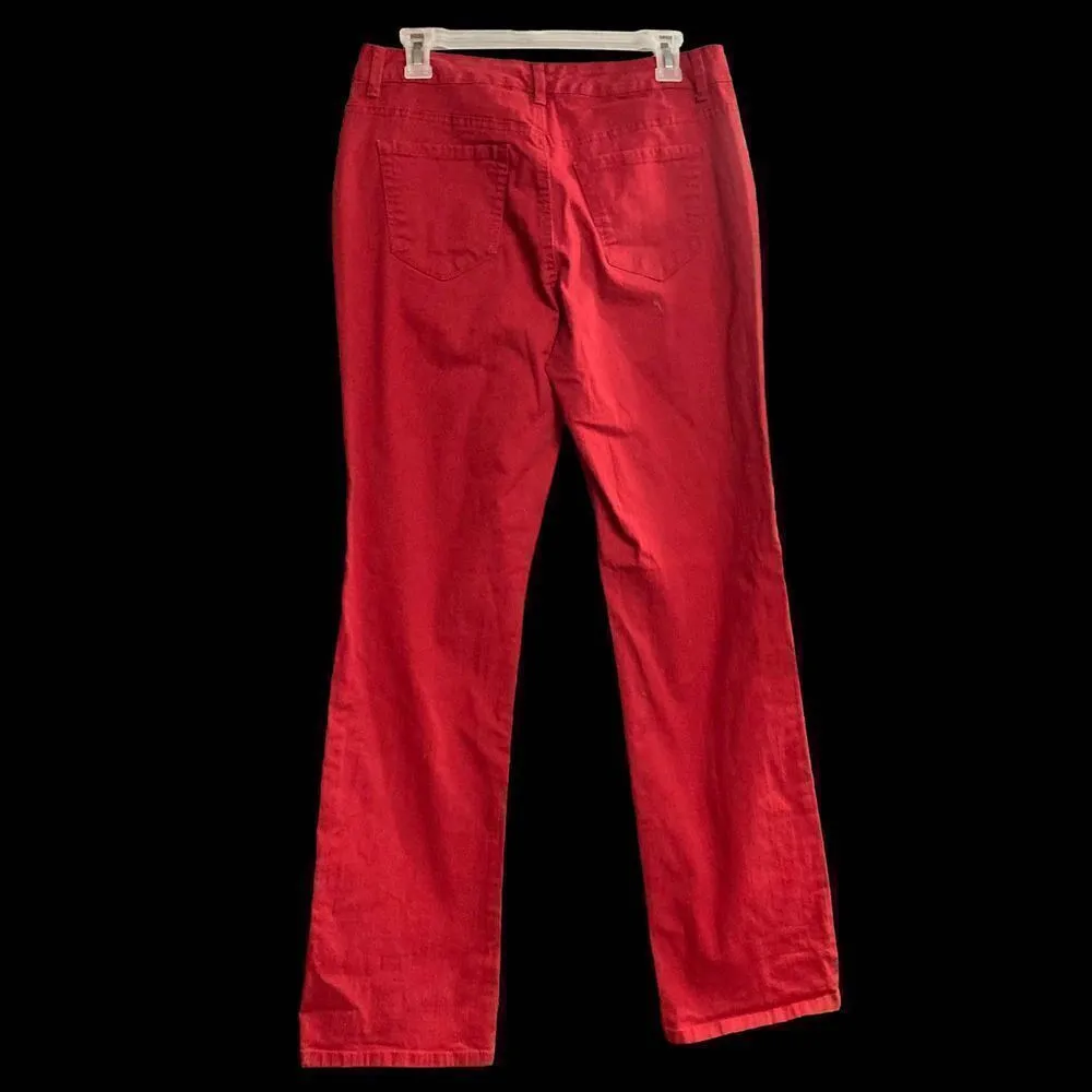 ‎BANDOLINO Samantha Jeans Size 10  Red - Image 3