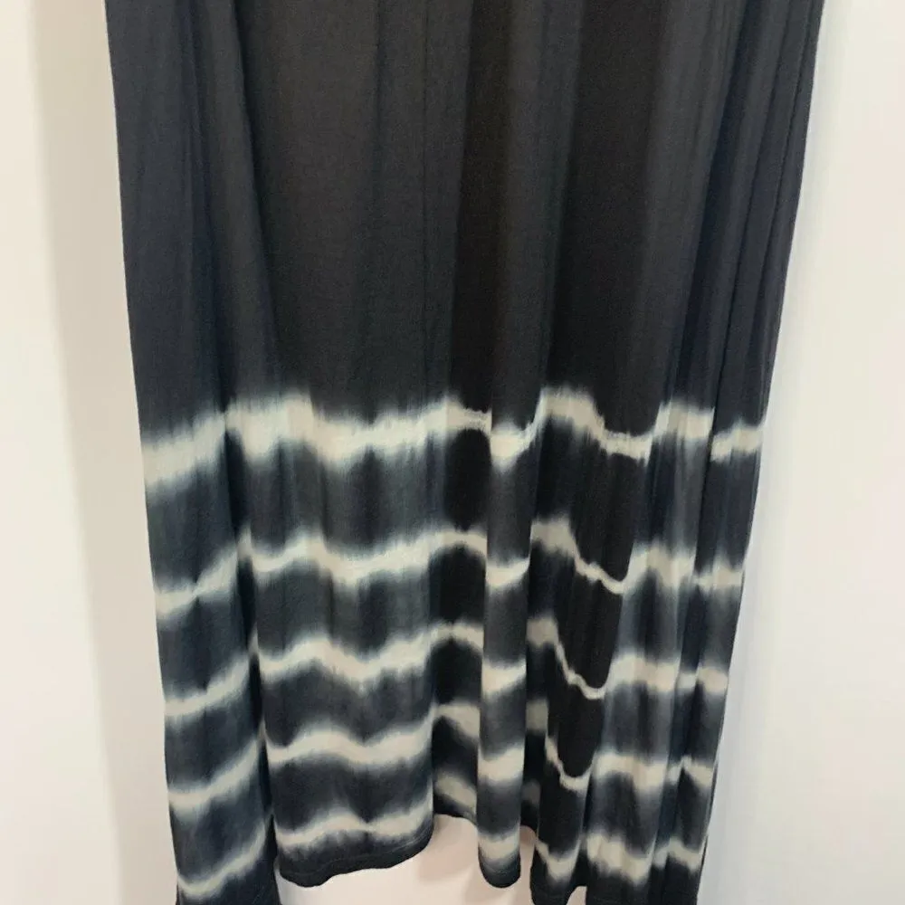 RaVirga Strapless Tie Dye Midi Dress Black Size XL - Image 7