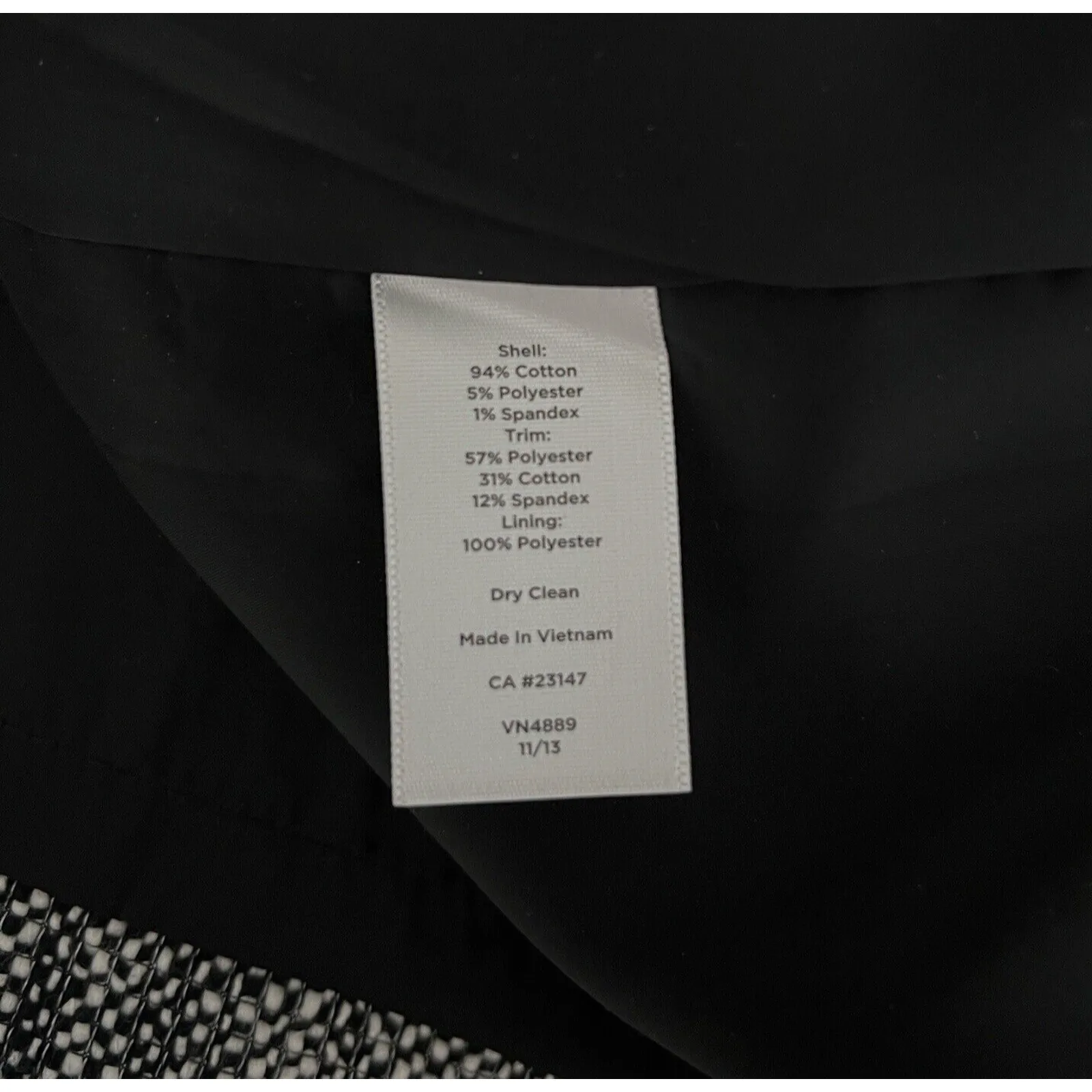 Talbots Skirt Womens 10 Petite‎ Black Tweed Pencil Skirt Straight Preppy Office - Image 6