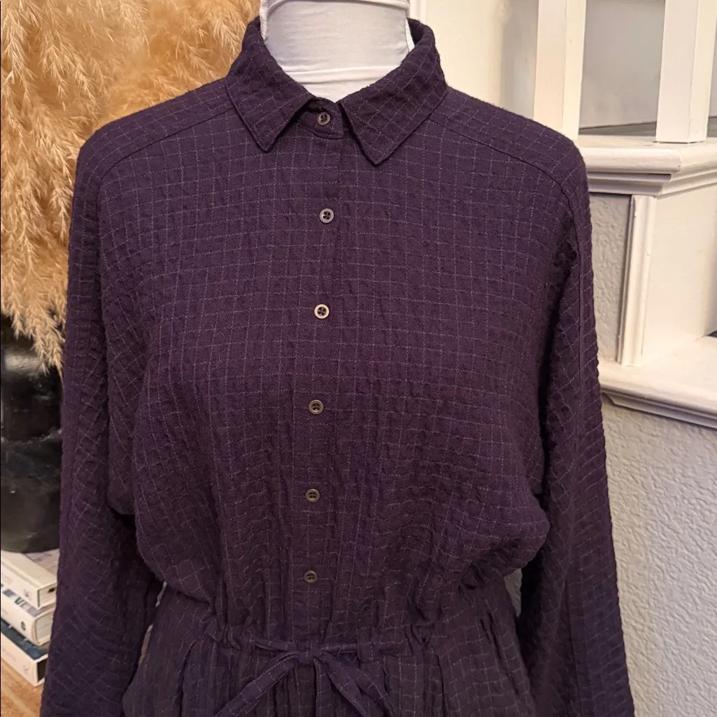 Free People Ray of Light Dress Plum Combo Boho Flowy Size Small - Image 3