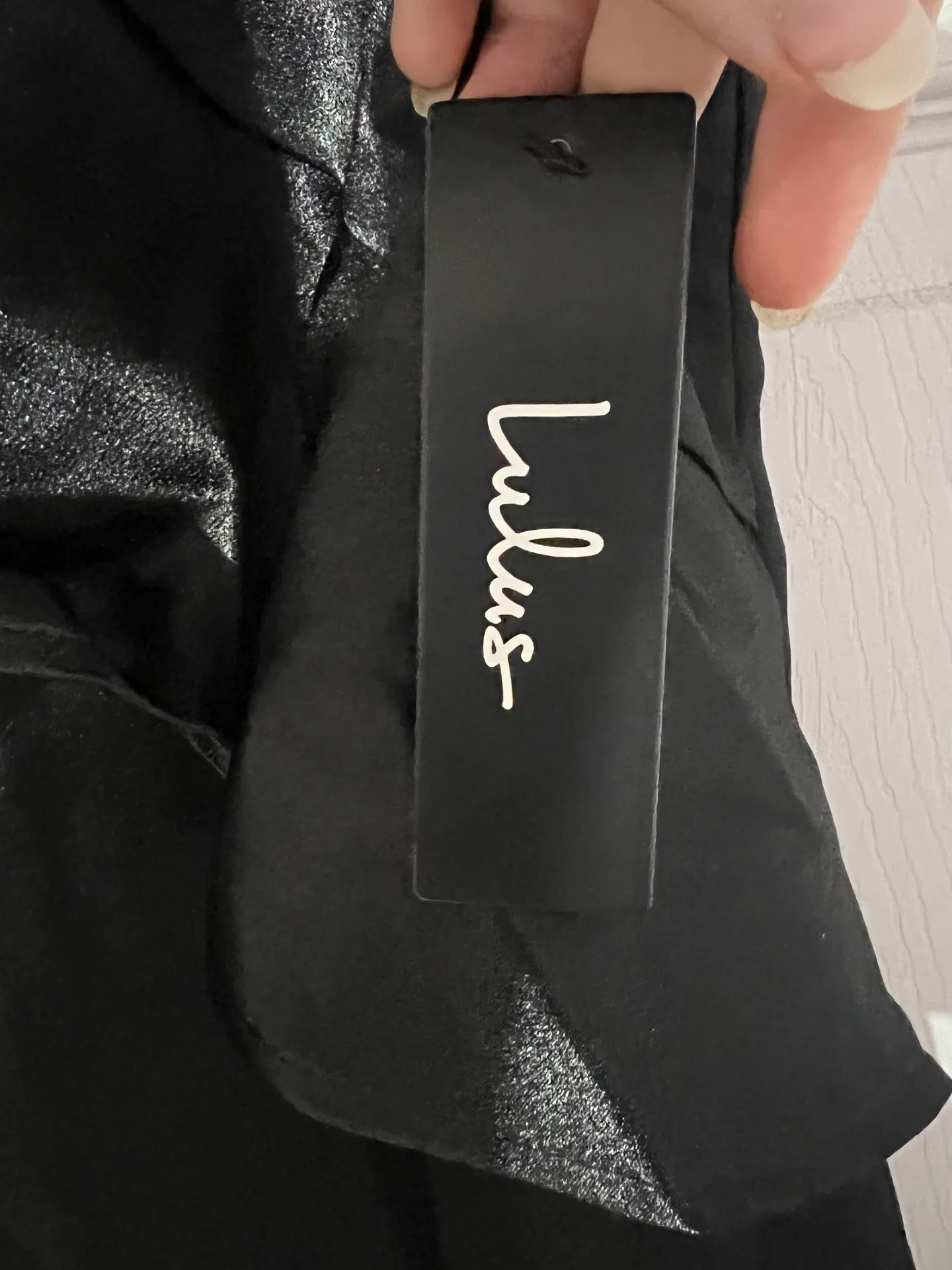 Lulus Black V-neck midi cocktail dress - Image 4