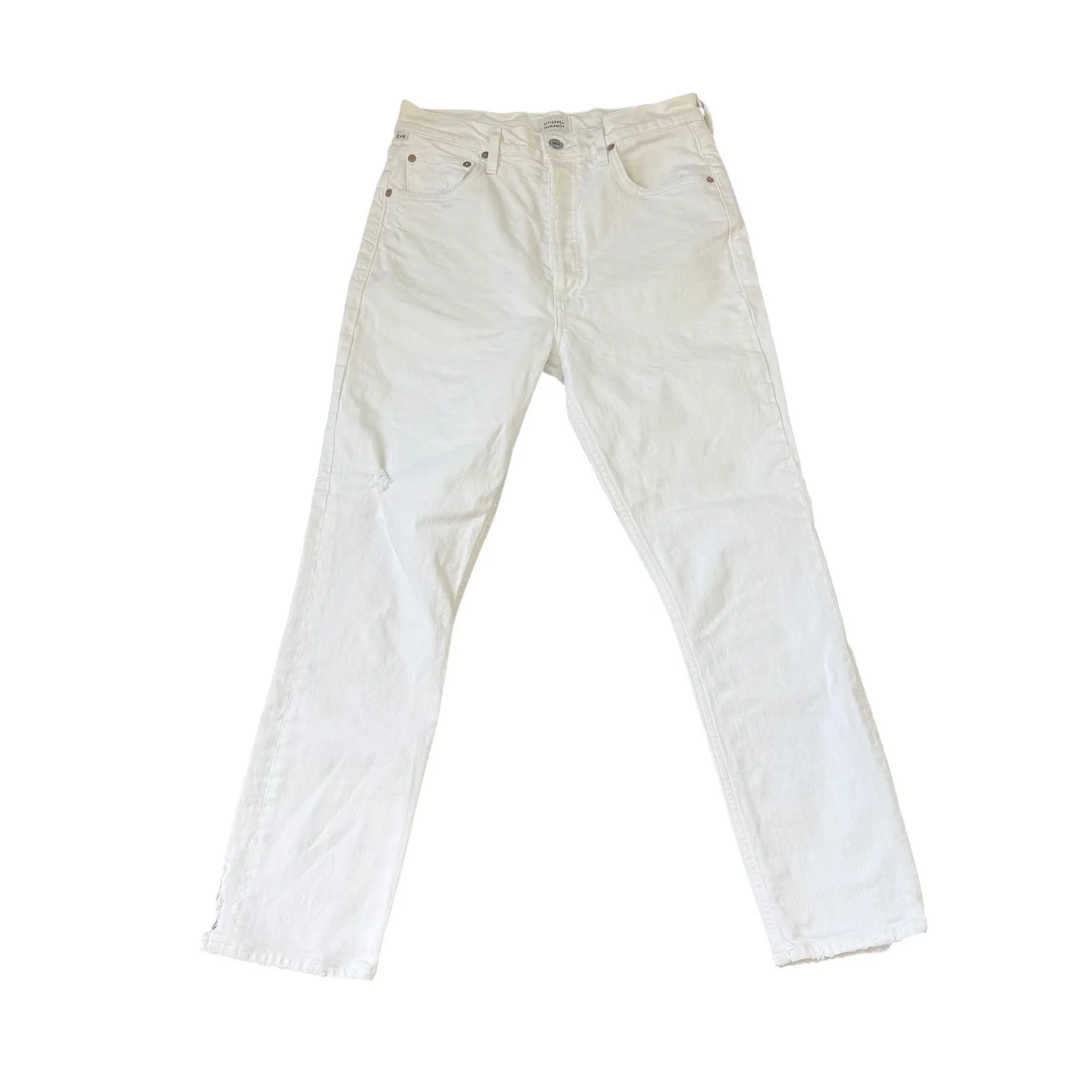 Citizens Jolene High Rise Slim Jeans White - Image 3