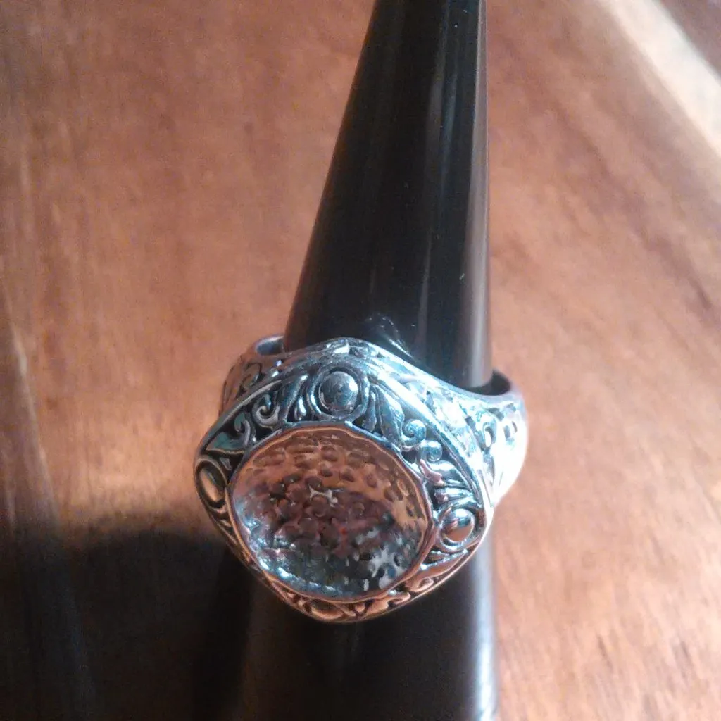 Bali Legacy Sterling Silver Floral Ring (Size 7) - Image 4