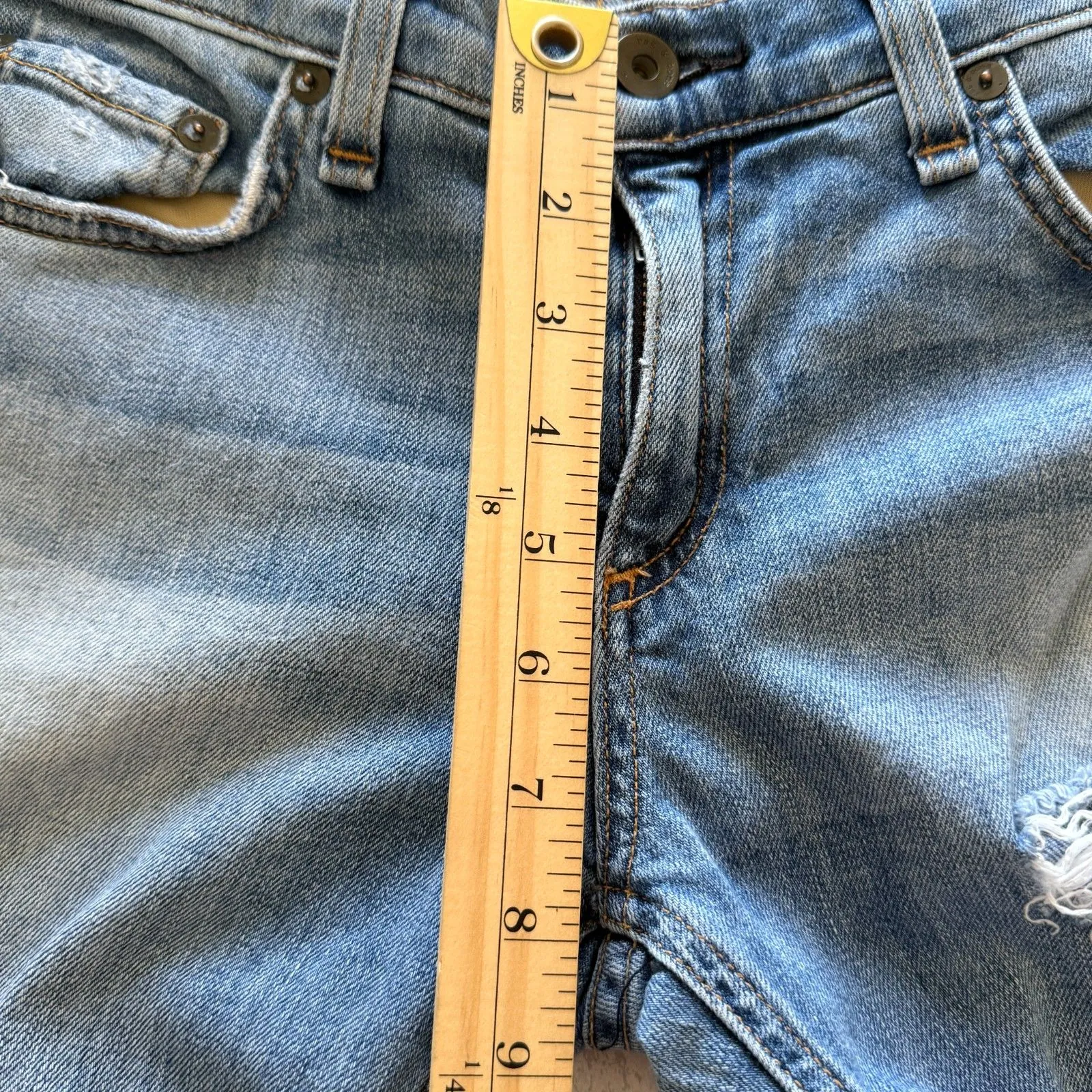 Rag & Bone Dre Distressed Atwater Ankle Low Rise Jeans Sz 28 - Image 6