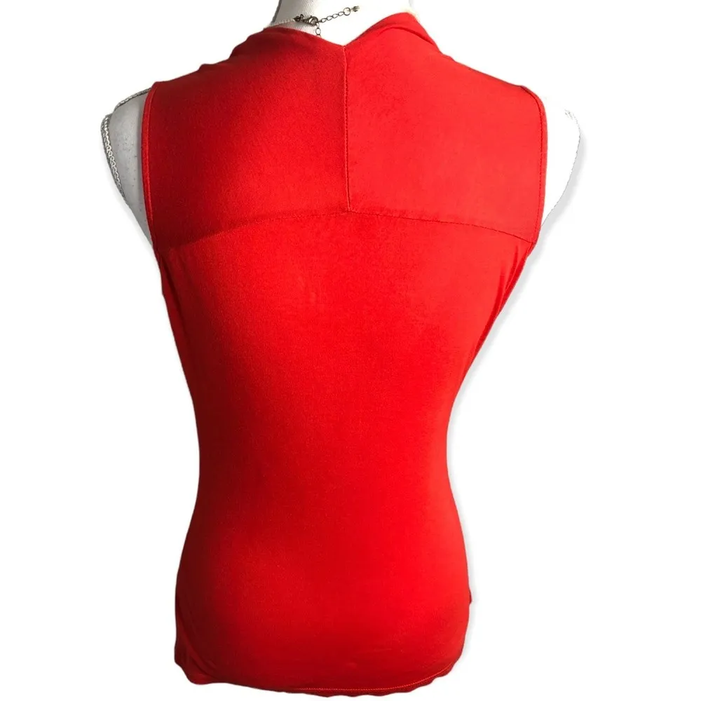Halogen Cowl Neck Coral Stretch Tank Top - Image 94