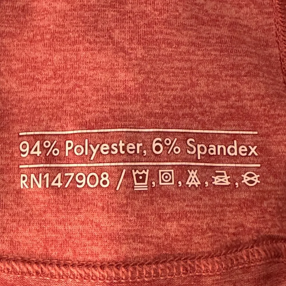 Outdoor Voices X-Small XS Top Long Sleeve Thumbholes Round Neck Pink Heathered - Image 8