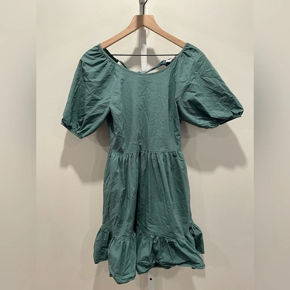 Peter Som‎ X RTR Green Puff Sleeve Dress Size 4 - Image 3