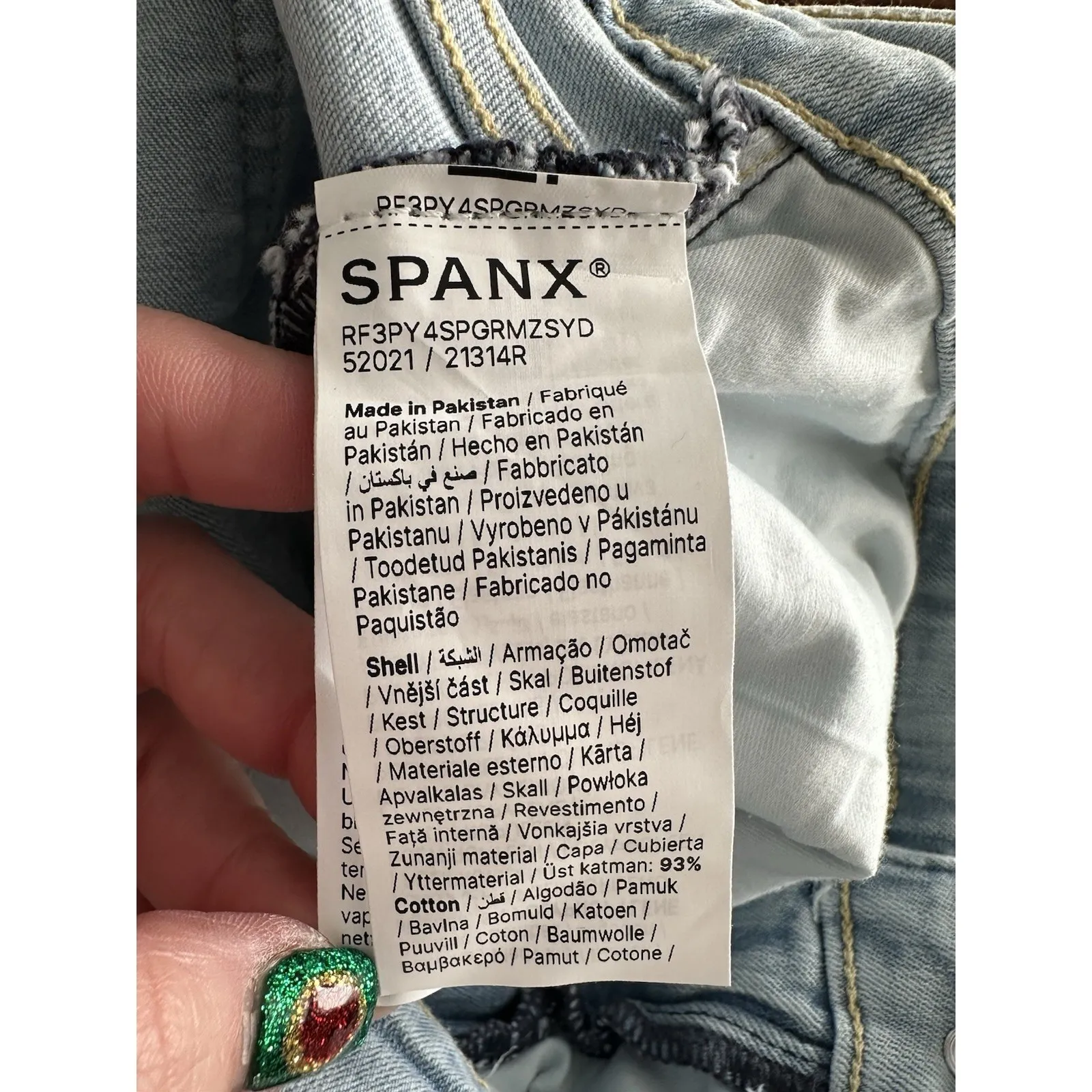 SPANX 90s Straight Leg Jeans Size 18 Light Wash Straight Women's Stretch #L3-7 - Image 7