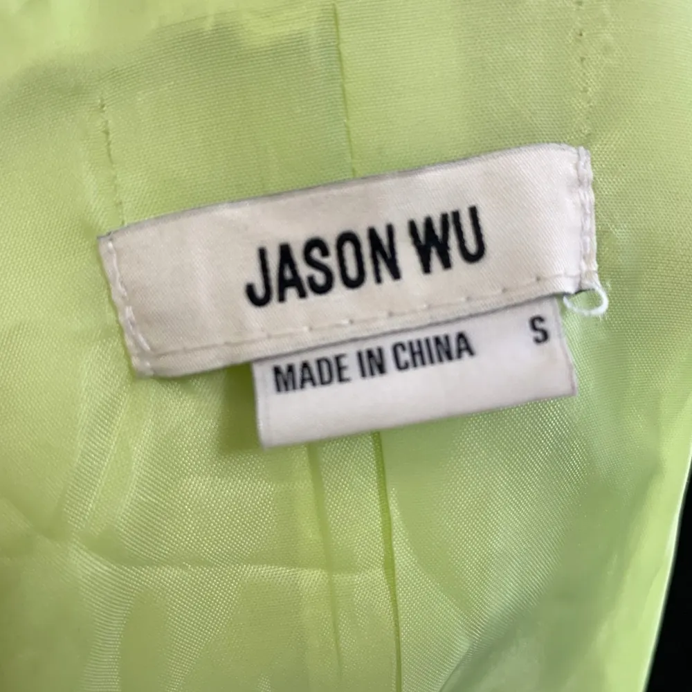 Jason Wu Linen Blend Open Front Blazer Jacket Size Small - Image 8